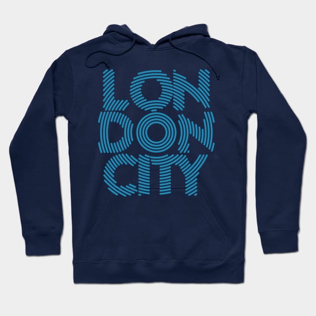 London abstract Typography Hoodie by lakokakr